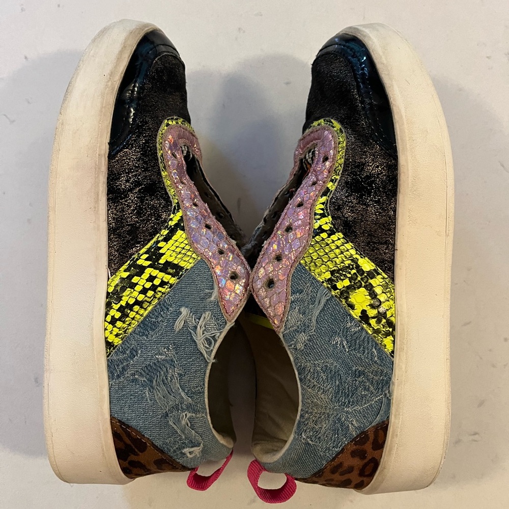 Desigual Patchwork Sneakers Size 36 - image 2